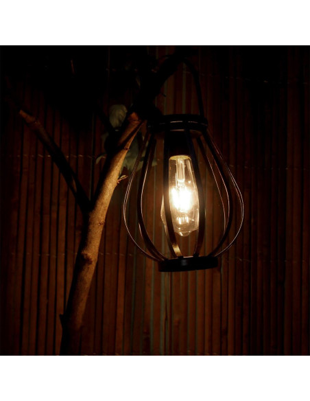 Lampa solara pentru gradina, tip felinar, LED, 18x21 cm, Hadar