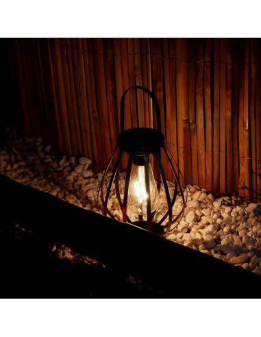 Lampa solara pentru gradina, tip felinar, LED, 18x21 cm, Hadar