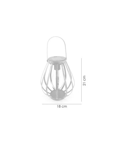 Lampa solara pentru gradina, tip felinar, LED, 18x21 cm, Hadar