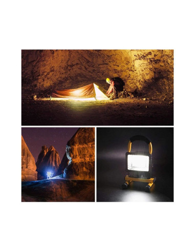 Proiector lucru, LED SMD, cu acumulator si maner, 30 W, 2300 lm, IP54, Strend Pro