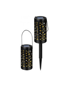 Lampa solara pentru gradina, LED, set 2 buc, 6x6x41 cm, Yildun