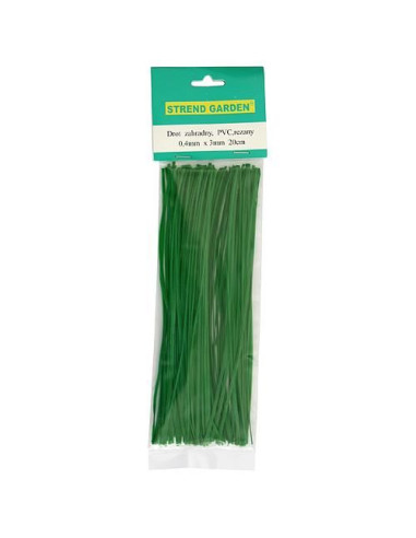 Sarma plasticata, pentru legat, 100 buc, 0.4x3x150 mm