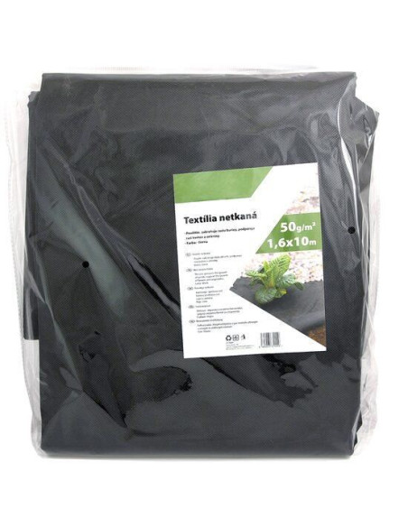 Folie antiburuieni, netesuta, neagra, 50 g/m2, 1.6x10 m