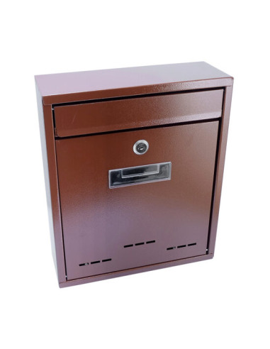 Cutie postala, maro, 26x9x31 cm, Flatblock