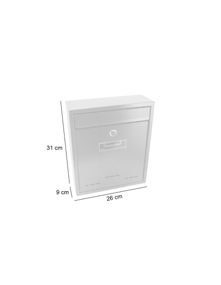 Cutie postala, maro, 26x9x31 cm, Flatblock