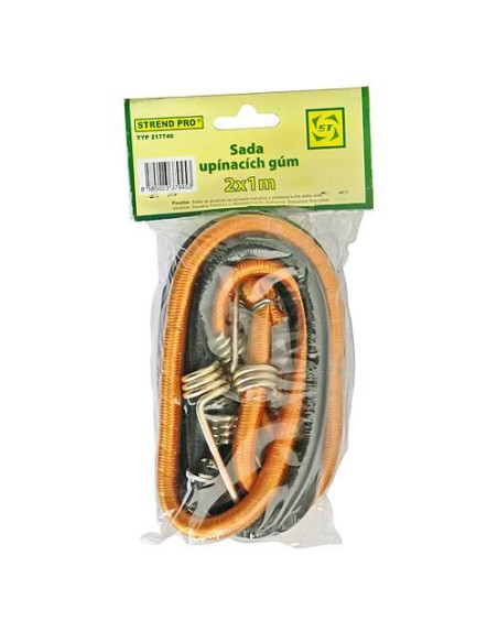 Chinga elastica, set 2 buc, 8 mm x 1 m, Strend Pro