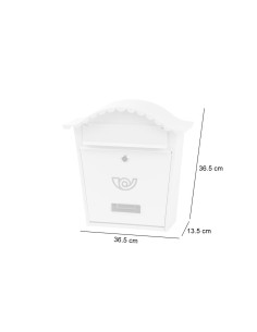 Cutie postala, alba, 36.5x13.5x36.5 cm, Napoleon B 2