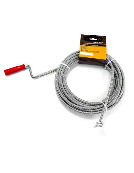 Spirala, sarpe, desfundat canalizare, 9 mm x 5 m