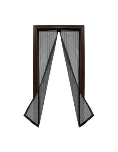 Plasa cu magnet pentru usa impotriva tantarilor, mustelor si altor insecte, neagra, 218x96 cm