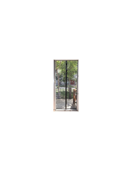 Plasa cu magnet pentru usa impotriva tantarilor, mustelor si altor insecte, neagra, 218x96 cm
