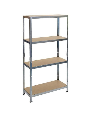 Raft depozitare, metalic, 4 polite, 175 kg, 90x40x180 cm