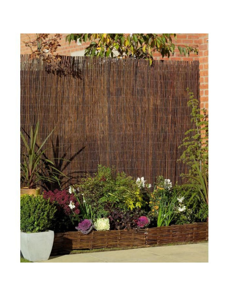 Gard gradina/paravan din rachita naturala, 5x1.5 m