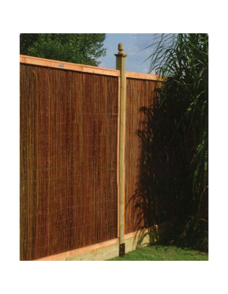 Gard gradina/paravan din rachita naturala, 5x2 m