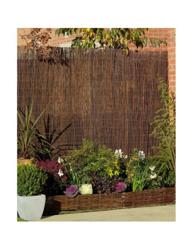 Gard gradina/paravan din rachita naturala, 5x2 m