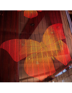 Plasa pentru usa impotriva tantarilor, mustelor si altor insecte, cu magnet, model fluture, 218x96 cm 2