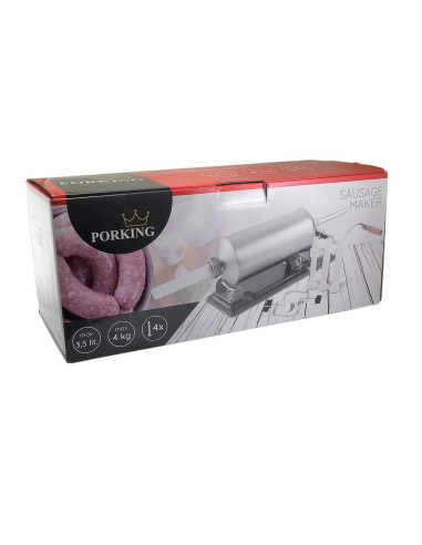 Masina orizontala de umplut carnati, inox, 4 kg