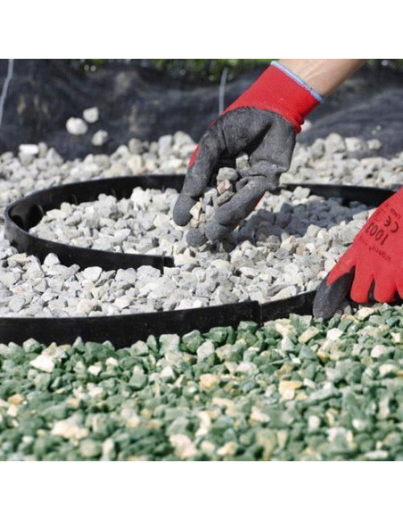 Bordura pentru gazon, plastic, 24 cuie tip harpon, 4.8 m