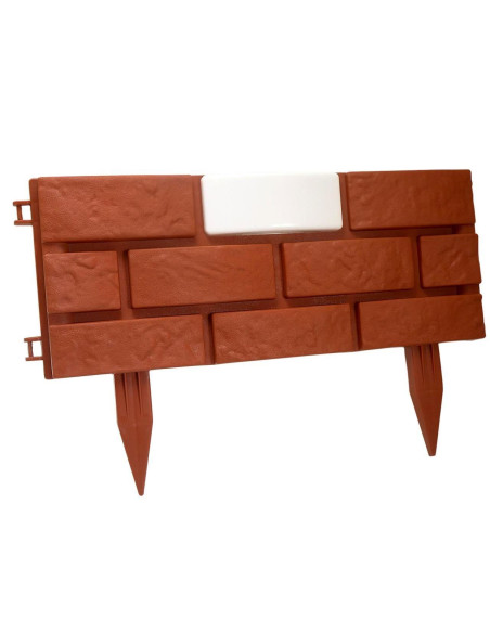 Gard de gradina decorativ, cu iluminare solara, set 4 buc, 42x29 cm
