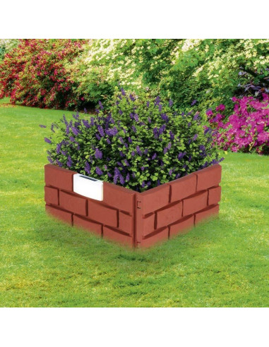 Gard de gradina decorativ, cu iluminare solara, set 4 buc, 42x29 cm