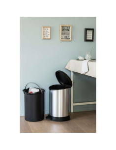 Cos de gunoi, 15 L, argintiu/negru, CURVER 2