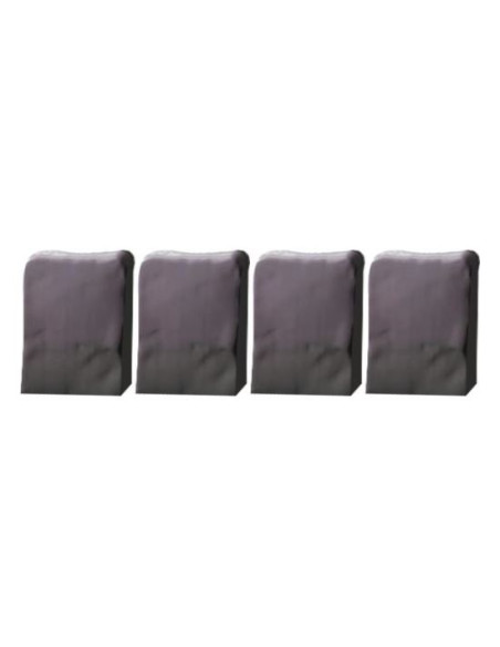 Bordura de gradina din plastic, imitatie de piatra, set 10 buc, 25x23 cm, Strend Pro