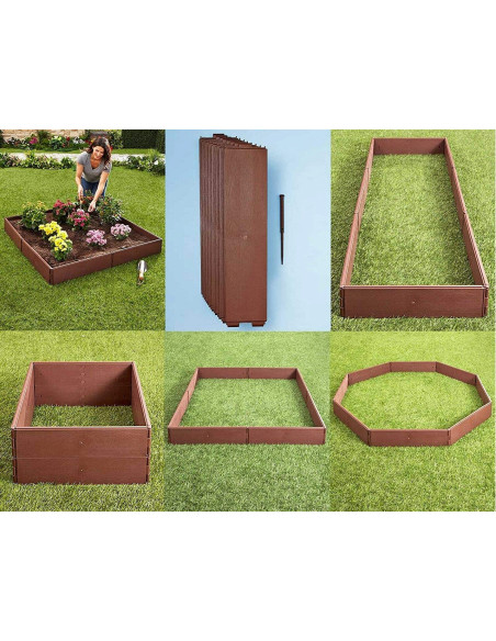 Cutie pentru flori, legume din polipropilena, 8 piese 57x13cm