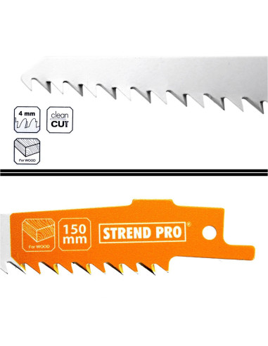 Panza, lama, fierastrau tip sabie, pentru lemn, HCS, 150 mm, Strend Pro