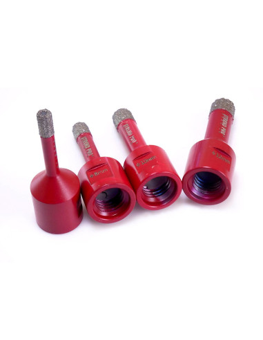 Set 4 carote diamantate, M14, 6-12 mm, Strend Pro