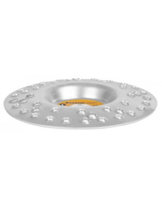 Disc circular slefuit, modelat, cu gauri, otel carburat, pentru lemn, plastic, 125x22 mm, Strend Pro 2
