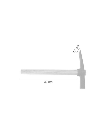 Ciocan pentru zidar, maner de lemn, 600 g