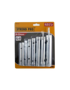 Set chei tubulare teava, 10 piese, 6-22 mm, Strend Pro