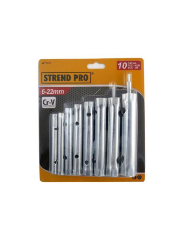 Set chei tubulare teava, 10 piese, 6-22 mm, Strend Pro