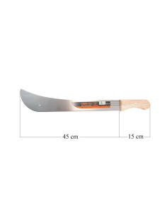 Maceta, otel, maner lemn, 60 cm, Strend Pro 2