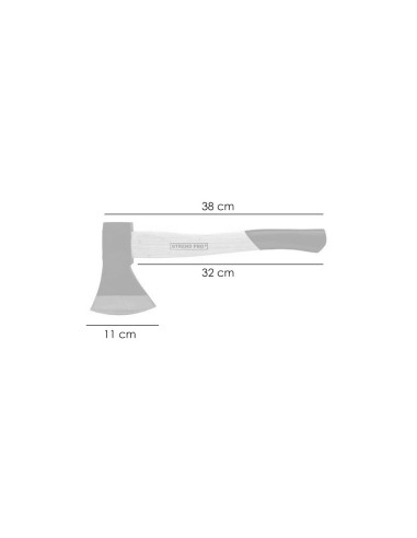 Toporisca, coada lemn, 600 g, 11x36 cm, Strend Pro