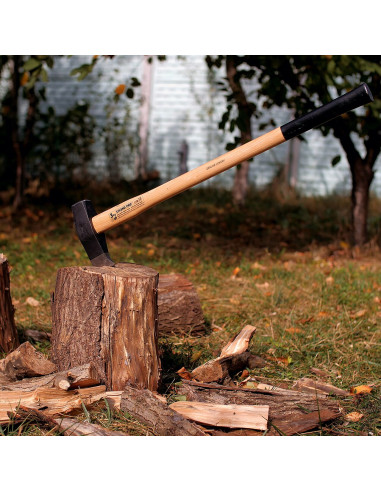 Topor pentru despicat, baros, coada lemn, 3 kg, 7x90 cm, Hickory, Strend Pro