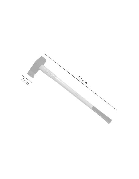 Topor pentru despicat, baros, coada lemn, 3 kg, 7x90 cm, Hickory, Strend Pro