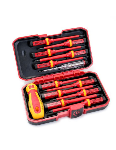 Trusa surubelnite electrician 1000 V, set 12 piese, Strend Pro