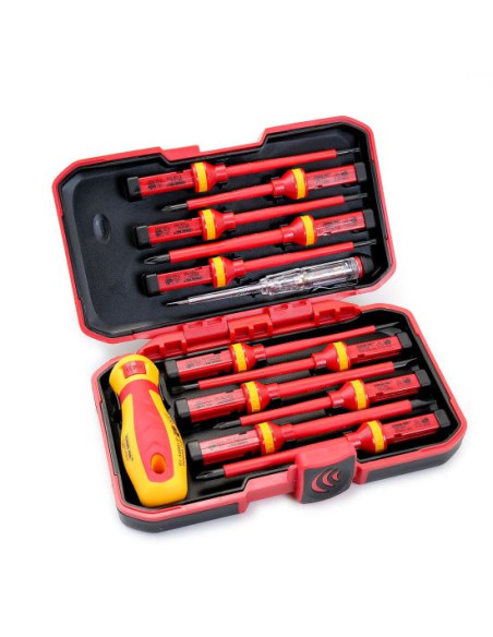 Trusa surubelnite electrician 1000 V, set 12 piese, Strend Pro