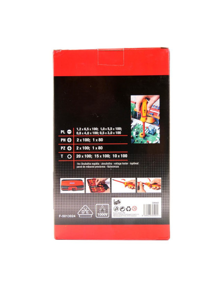 Trusa surubelnite electrician 1000 V, set 12 piese, Strend Pro
