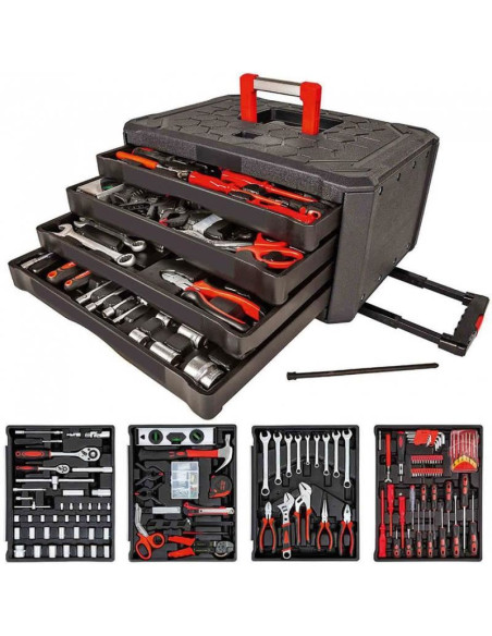 Trusa scule, 1/2"-1/4", set 300 piese, Strend Pro