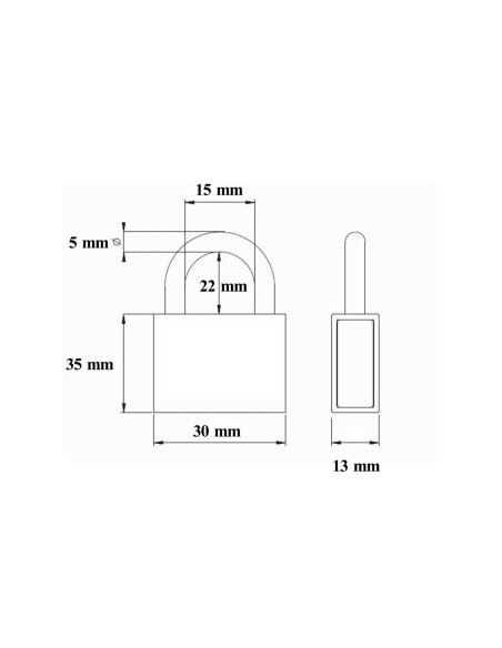 Lacat cu cifru 30 mm, BLOSSOM