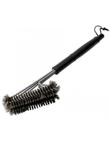 Perie pentru curatat gratar, grill, inox, sarma, 3 straturi, 44x7x9 cm