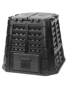 Compostor de gradina, 480 L, negru