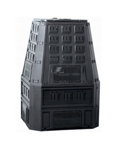 Compostor de gradina, 850 L, negru, Evoblack