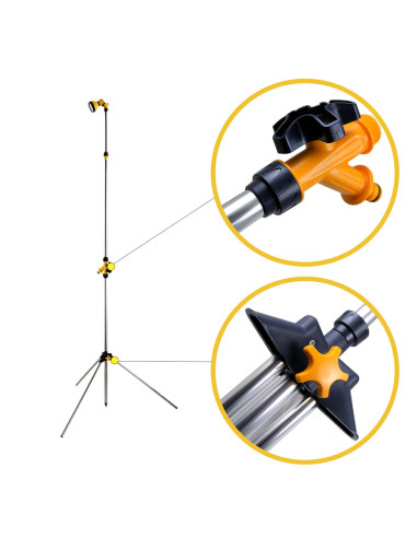 Dus de gradina telescopic, cu trepied, 165-240 cm