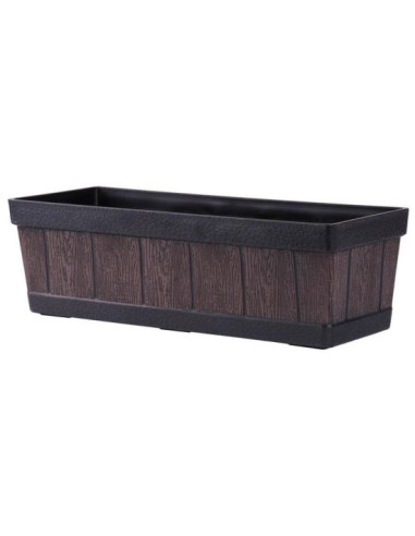 Jardiniera Woodeff, teak, 46x14x17 cm