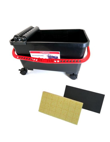 Set galeata pentru aplicare si spalare chit de rosturi, 2 x drisca, 20 L, Artool