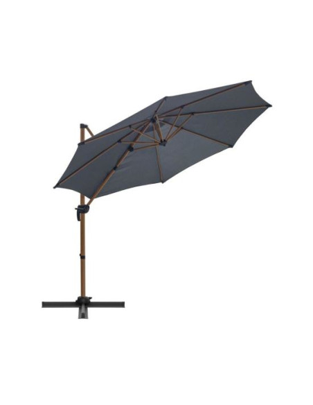 Umbrela gradina/terasa, cu articulatie, antracit, 300 cm, Roma