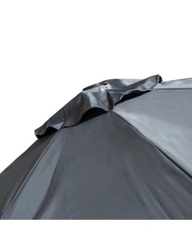 Umbrela gradina/terasa, cu articulatie, antracit, 300 cm, Roma