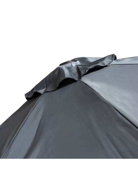 Umbrela gradina/terasa, cu articulatie, antracit, 300 cm, Roma